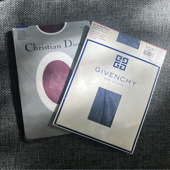 Givenchy Other - NEW Vintage Givenchy and Christian Dior Pantyhose